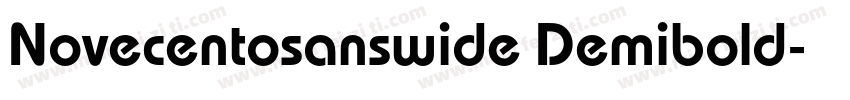 Novecentosanswide Demibold字体转换